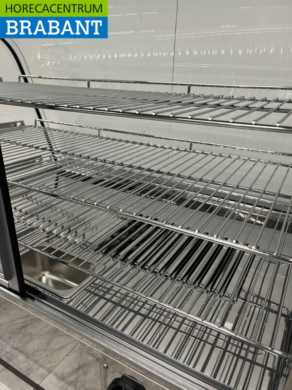 Stainless steel Luxury hot display case 160 liters 86 cm 230V Horeca - Image 5