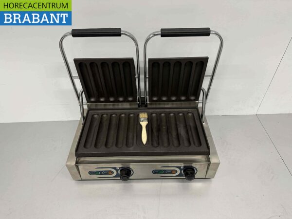 Stainless steel Saro Double Sausage Grill Contact Grill Curry Sausage 230V Catering - Image 4