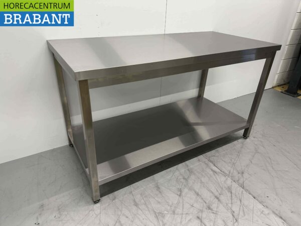 Stainless Steel Work Table Premium-line 150 x 70 x 85 cm Catering - Image 3