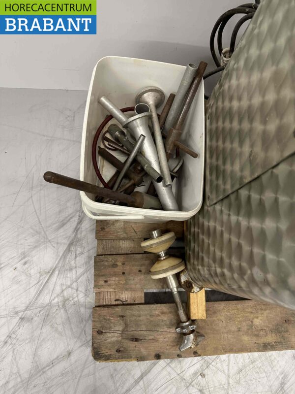 Stainless steel Bohmer stuffing can stopper sausage filler with portioner 20 ltr 400V Butchery Catering - Image 5