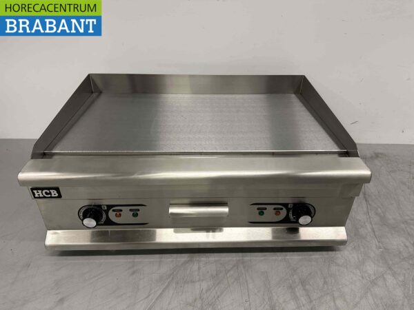Stainless steel Grill Plate Griddle Smooth griddle 75 cm 400V Horeca