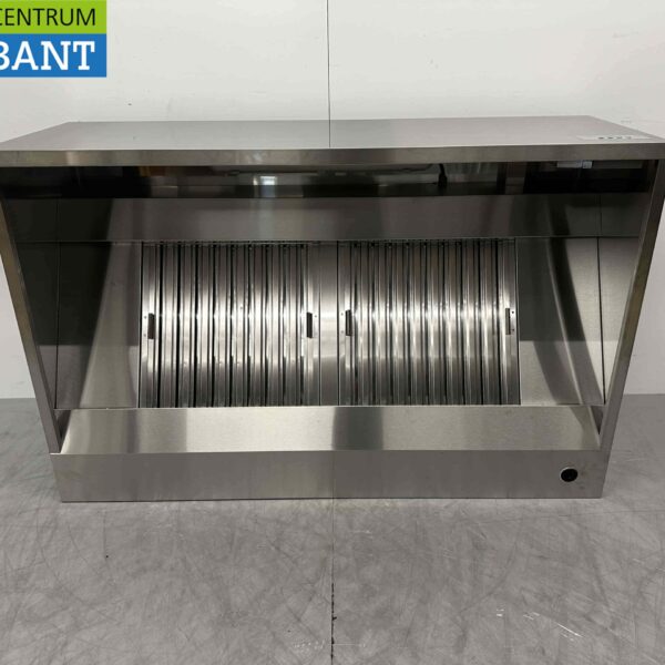 Stainless steel Extractor Hood Hood Premium-line Motor 1500 kuub Box Box model 150 cm 230V Horeca