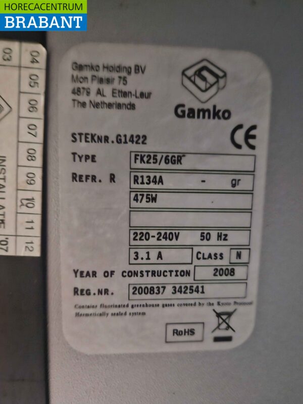 Gamko FK25/6GR keg cooler keg cooler 111 cm 230V Horeca - Image 5