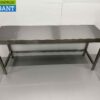 Stainless Steel Worktable Premium-line 200 x 60 x 85 cm Catering - Image 2