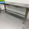 Stainless Steel Worktable Premium-line 200 x 60 x 85 cm Catering - Image 4