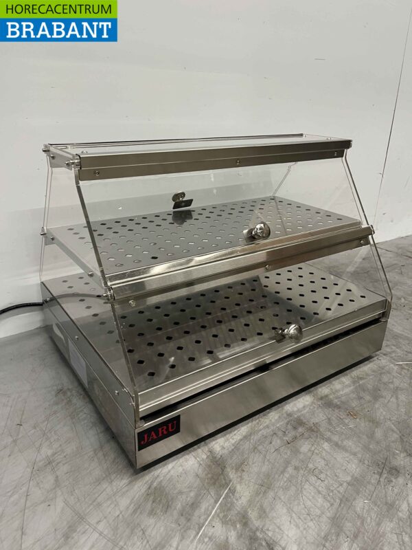 Stainless steel Hot Display Case 4 flaps 50 cm 230V Catering - Image 3