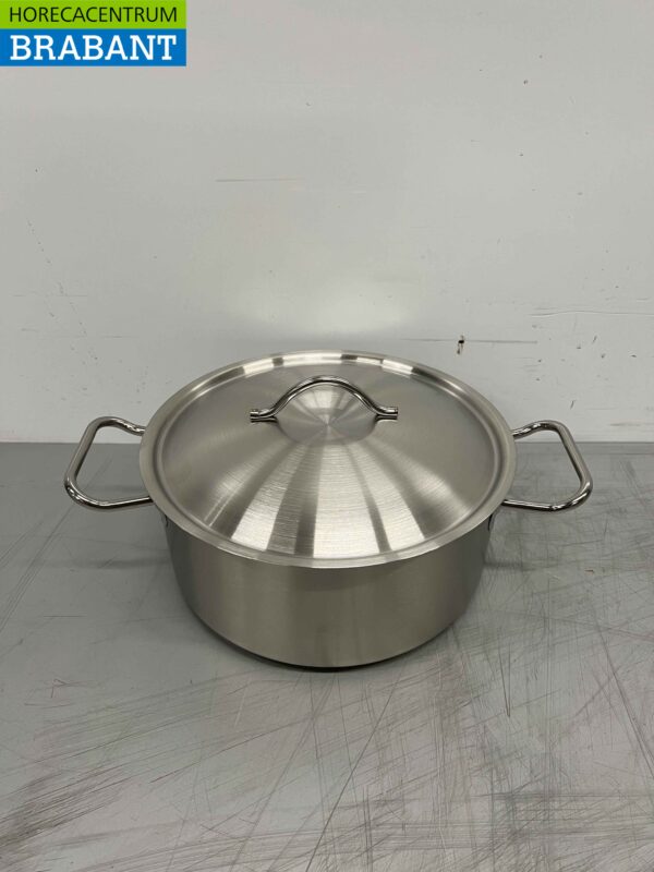 Stainless steel Fusion Professional Soup Pan Cooking Pan 35.5 x 26 cm 4.7 liters Catering