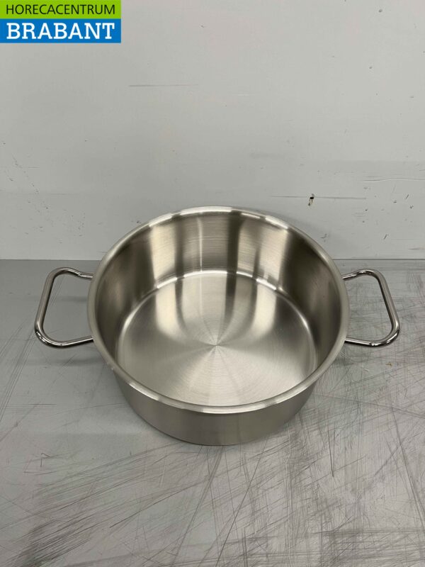 Stainless steel Fusion Professional Soup Pan Cooking Pan 35.5 x 26 cm 4.7 liters Catering - Image 2
