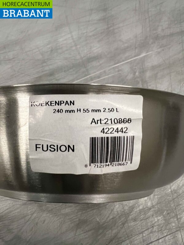Stainless steel Fusion Professional frying pan 240 mm Catering - Image 3