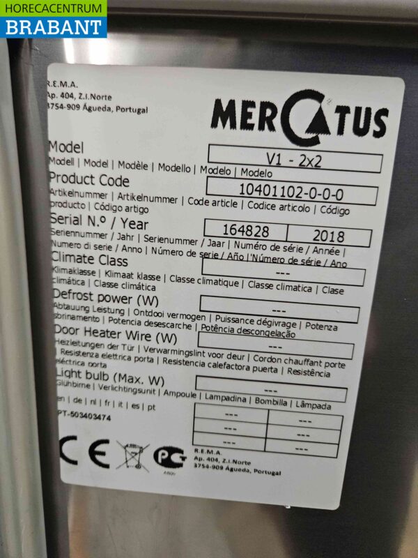 Stainless steel Mercatus V1 - 2X2 Keg cooler Keg cooler 106 cm 230V Horeca - Image 6