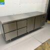 Stainless steel Coreco Premium refrigerated workbench 4 drawers and 2 doors 1/1 gastronorm 224.5 cm Horeca - Image 2