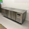Stainless steel Coreco Premium refrigerated workbench 4 drawers and 2 doors 1/1 gastronorm 224.5 cm Horeca - Image 3