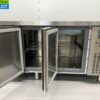 Stainless steel Coreco Premium refrigerated workbench 4 drawers and 2 doors 1/1 gastronorm 224.5 cm Horeca - Image 5