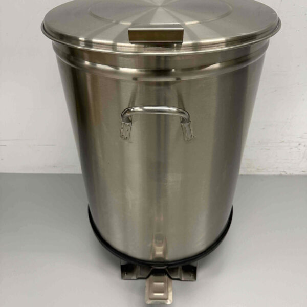 Stainless steel Trash can waste garbage can trash can with foot operation 100 liters Hospitality