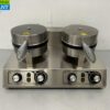 Stainless steel Double Waffle Iron with timer 230V Catering