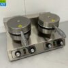 Stainless steel Double Waffle Iron with timer 230V Catering - Image 2