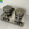 Stainless steel Double Waffle Iron with timer 230V Catering - Image 3