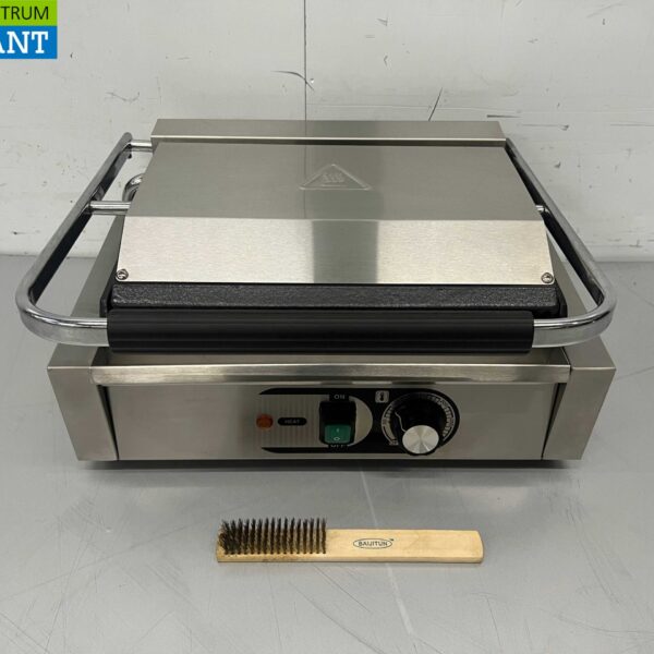 Stainless steel HCB Contact grill Paninigrill Grill Ribbed/slippery 230V Horeca