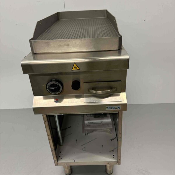 Stainless steel Dexion griddle Ribbed 8 kW Gas Horeca