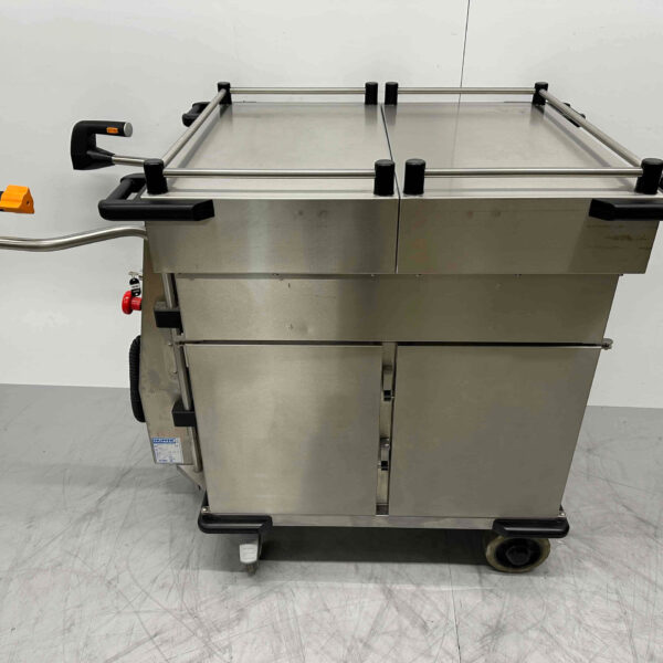 Stainless steel Hupfer Catering trolley Self-propelled Battery warming cabinet bain marie 10 x 1/1 GN 230V Horeca