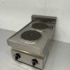 Stainless steel 2 burner electric stove stove 650 Series 40 cm 400V Horeca - Image 3