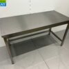 Stainless Steel Work Table Premium-line 150 x 70 x 85 cm Catering - Image 2