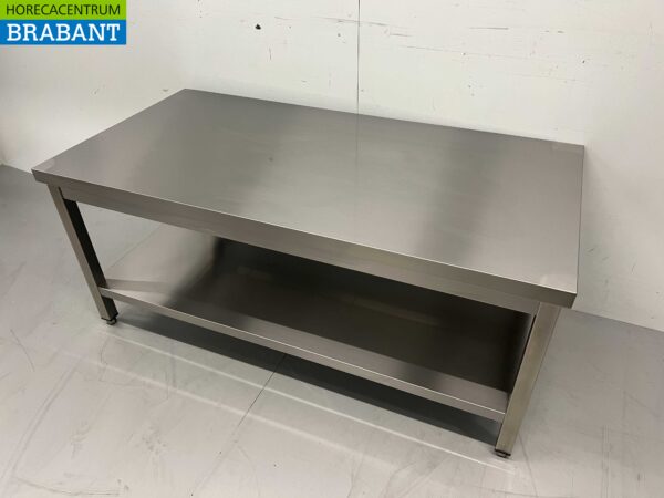 Stainless Steel Work Table Premium-line 140 x 70 x 60 cm Catering - Image 3
