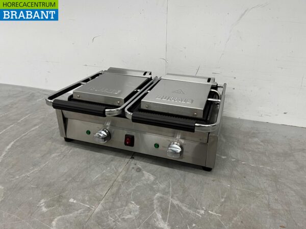 Stainless steel Buffalo Double Contact Grill Panini Grill Smooth 230V Catering - Image 3