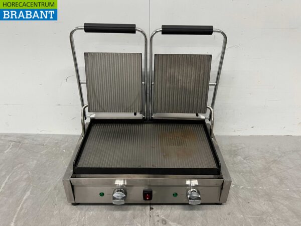 Stainless steel Buffalo Double Contact Grill Panini Grill Smooth 230V Catering - Image 4