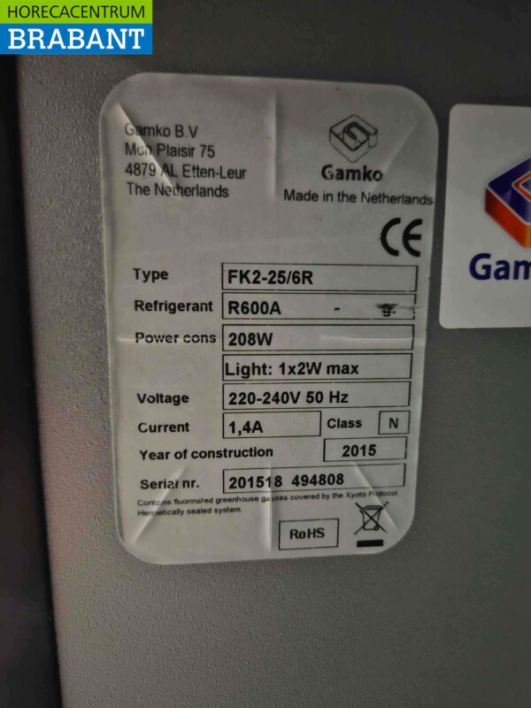 Gamko FK25/6E keg cooler keg cooler 111 cm 230V Horeca (kopie) - Image 5