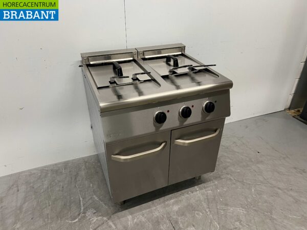 Stainless steel Combisteel Double Fryer Frying 2 x 18 Liter 400V Horeca - Image 2