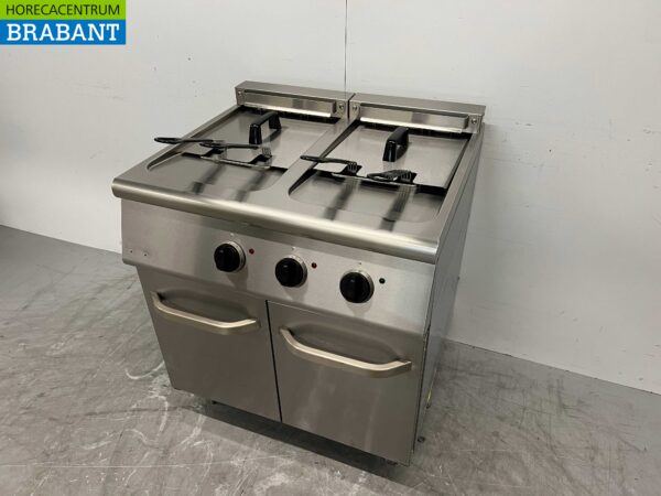 Stainless steel Combisteel Double Fryer Frying 2 x 18 Liter 400V Horeca - Image 3