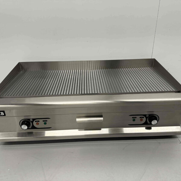 Stainless steel Griddle Grill Plate Fluted griddle 100 cm 400V Horeca