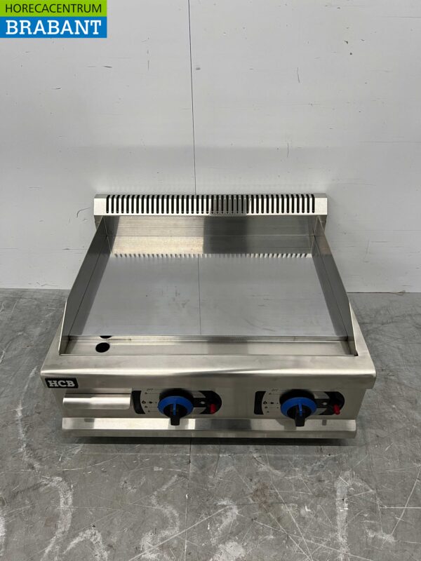 Stainless steel Griddle Grill Plate Mirror Griddle Chrome 65,5 cm PROPAAN Horeca