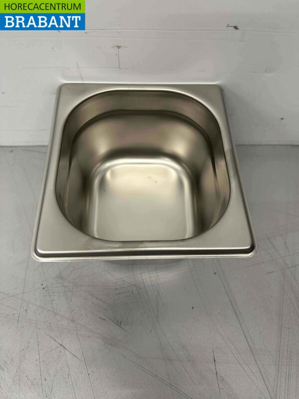 Stainless steel Gastronorm Tray GN Tray 1/6 Depth 100 mm Catering - Image 2