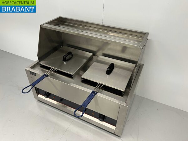 Stainless steel Double Fryer Fryer 2 x 13 liters 230V Catering - Image 2