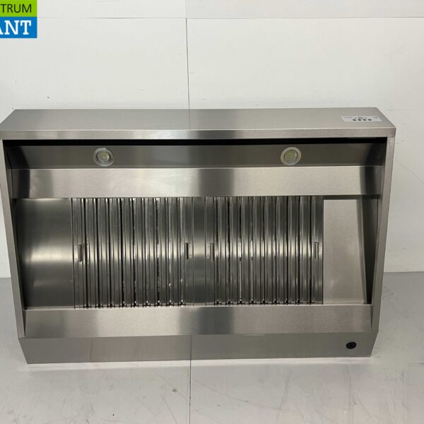Stainless steel extractor hood fume hood Premium-line Motor 1500 kuub Sloping model 150 cm 230V Horeca