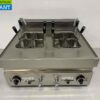 Stainless steel Pasta Cooker 8 baskets 2 x 12 liters 650 Series 400V Catering