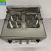 Stainless steel Pasta Cooker 8 baskets 2 x 12 liters 650 Series 400V Catering - Image 2