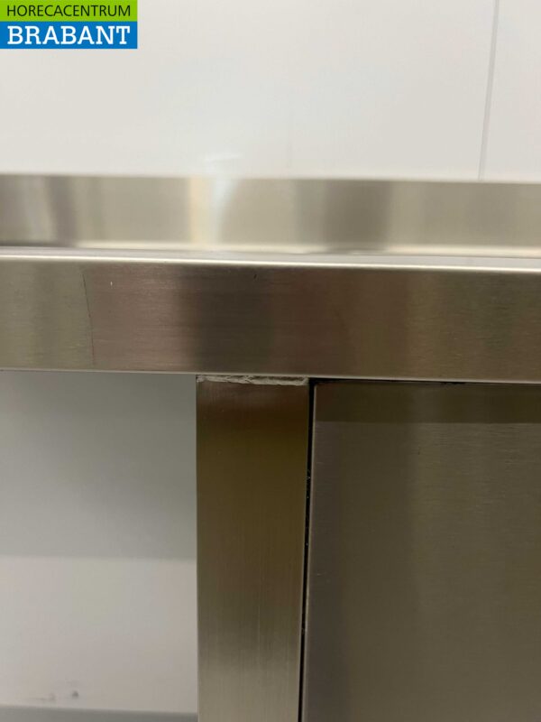 Stainless steel Sink table double sinks Premium-line 160 cm Horeca - Image 5