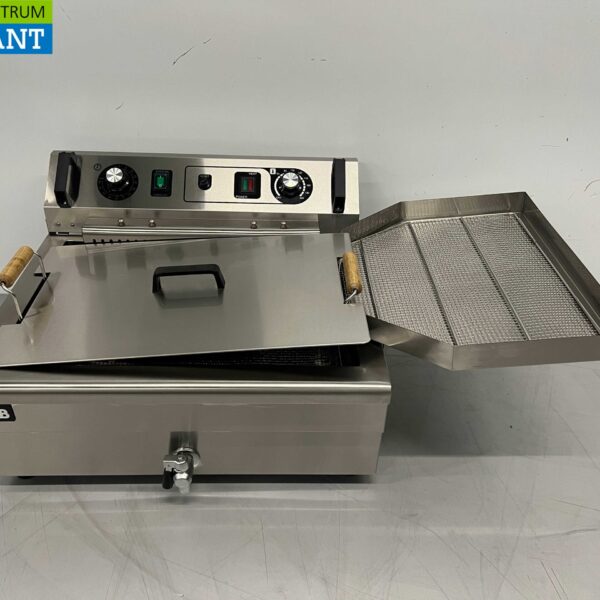 Stainless steel Fish fryer Oilball fryer Deep fryer 23 liters 400V Horeca