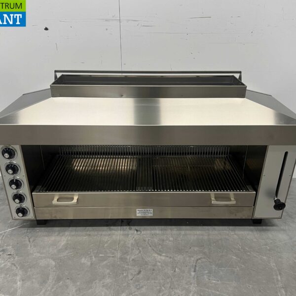 Stainless steel Naomi Pitagrill Salamander grill 129 cm 400V Horeca