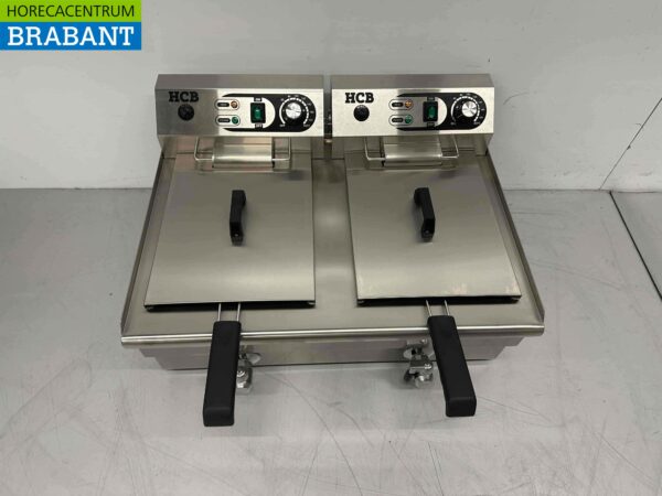 Stainless steel Double Fryer Fryer 2 x 16 liters 2 x 230V Catering - Image 2