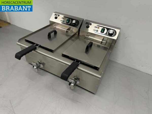 Stainless steel Double Fryer Fryer 2 x 16 liters 2 x 230V Catering - Image 4
