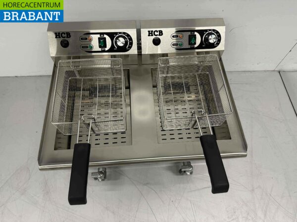 Stainless steel Double Fryer Fryer 2 x 16 liters 2 x 230V Catering - Image 6