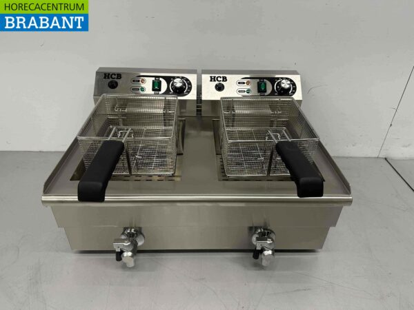 Stainless steel Double Fryer Fryer 2 x 16 liters 2 x 230V Catering - Image 7