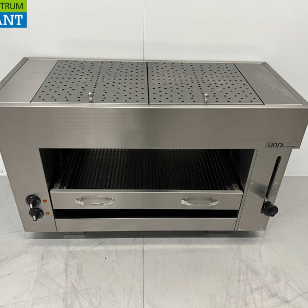 Stainless steel Pitagrill Salamander grill 2 elements 96 cm 400V Horeca