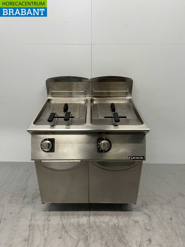 Stainless steel Giorik Double Fryer fryer 2 x 13 liters 23 kW GAS Catering