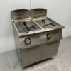Stainless steel Giorik Double Fryer fryer 2 x 13 liters 23 kW GAS Catering - Image 2