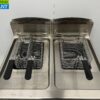 Stainless steel Giorik Double Fryer fryer 2 x 13 liters 23 kW GAS Catering - Image 4